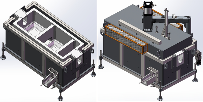 Two-stage dule-element three-chamber Electric Heating Plate-type Filter Equipment