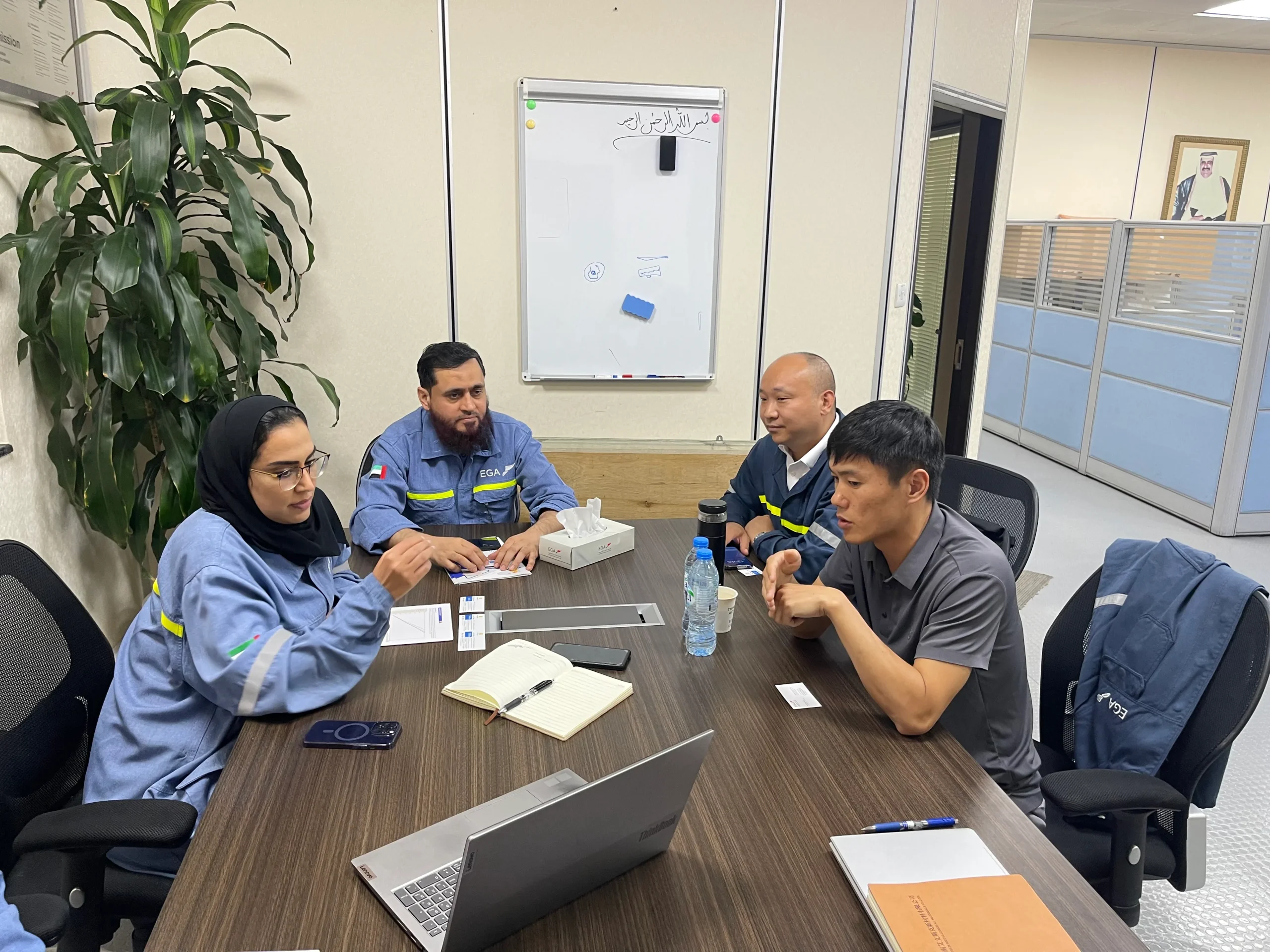 Business Meeting with EGA on Ceramic Foam Filter Supply
