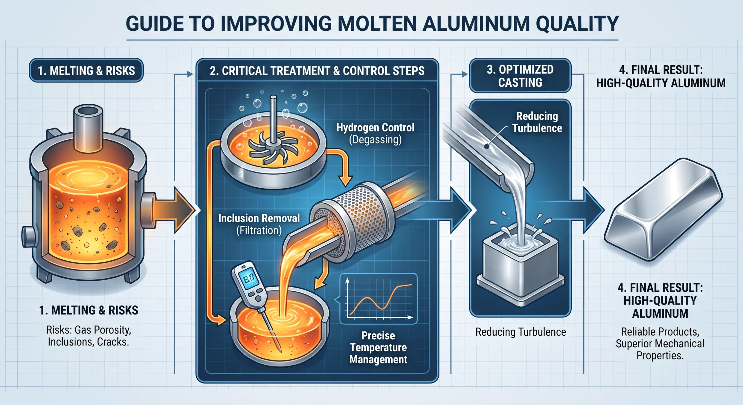 guide to improving molten aluminum quality